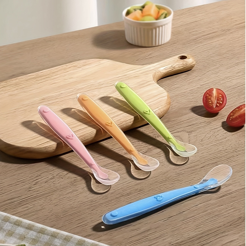 Baby Food Utensil - Cuillère en silicone à pointe souple