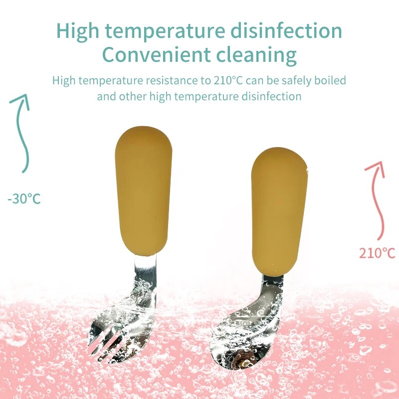 Couverts en acier inoxydable 3 - Baby Food Utensil avis et prix