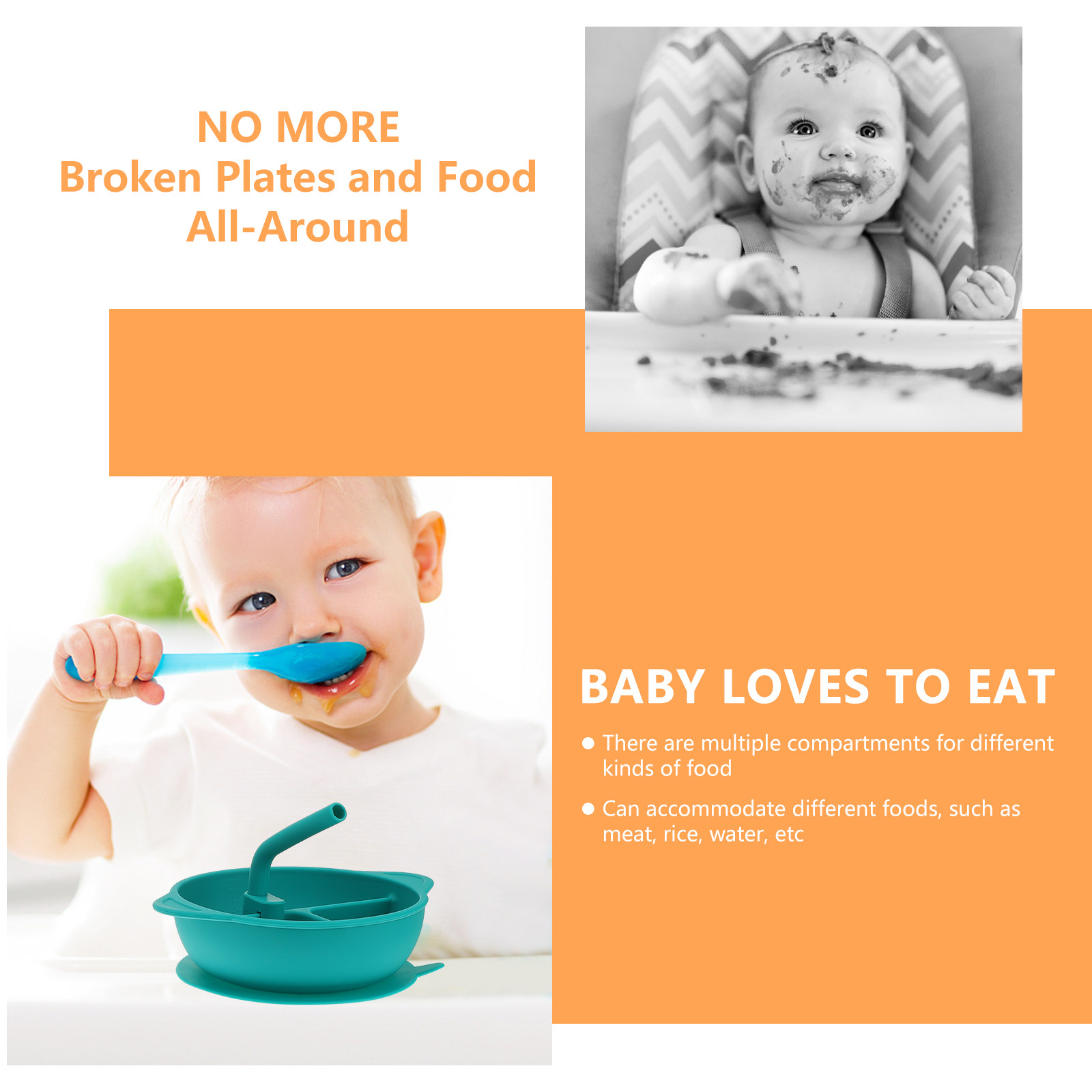 Assiette à dîner en Silicone a - Baby Food Dessert avis et prix