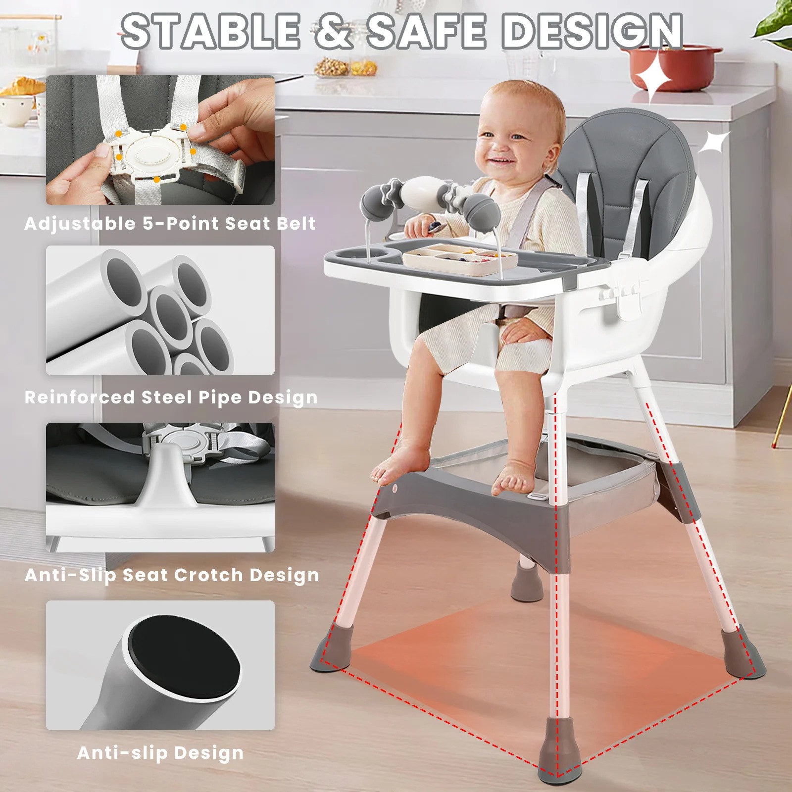 Chaise haute réglable pour béb - Baby Food Freezer Tray avis et prix